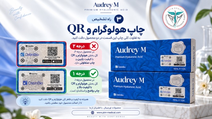 تشخیص فیلر اودری M درجه ۱ و ۲ از روی هولوگرام و کد QR
